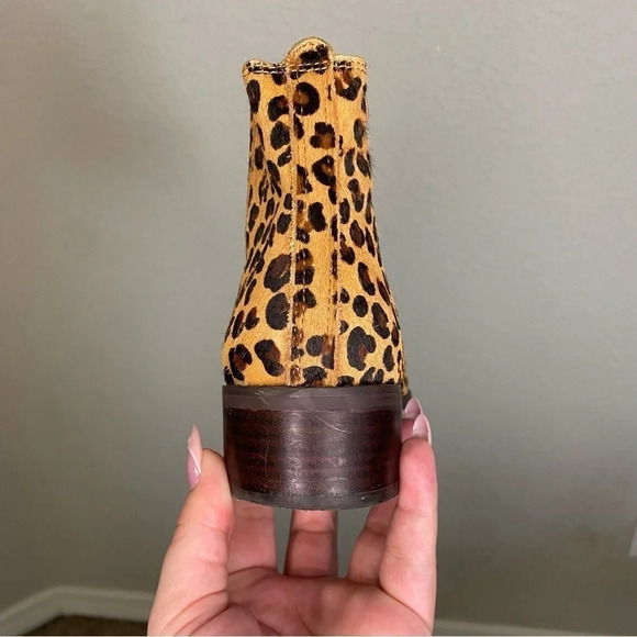 Lucky Brand Lenree2 Calf Hair Leopard Print Bootie Women’s 8.5. - Picture 5 of 10